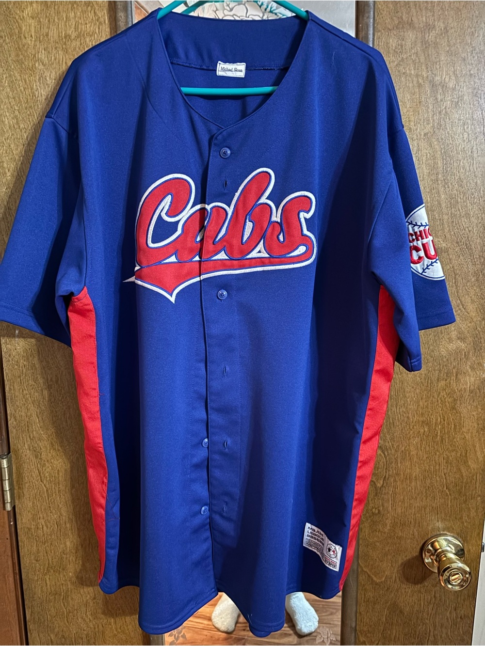 Chicago Cubs Kids Blue & Red Baseball Jersey